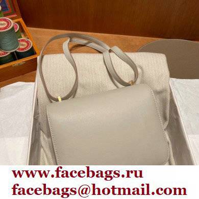 Hermes Constance 18 in original swift Leather gris perle with silver Hardware handmade