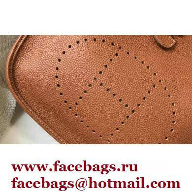 Hermes Evelyne III PM Bag Brown with Silver Hardware