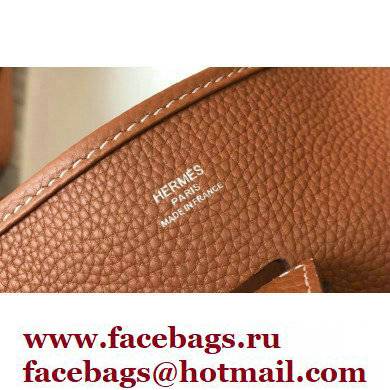 Hermes Evelyne III PM Bag Brown with Silver Hardware