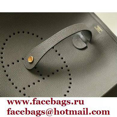 Hermes Evelyne III PM Bag Etain Grey with Gold Hardware Half Handmade