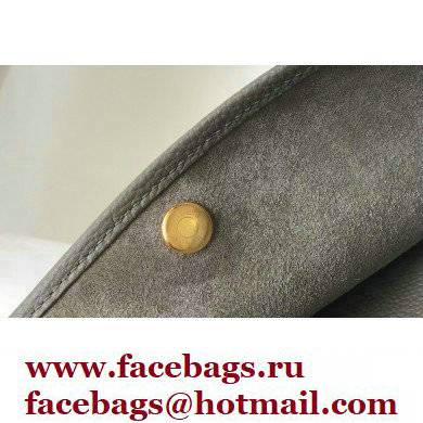 Hermes Evelyne III PM Bag Etain Grey with Gold Hardware Half Handmade