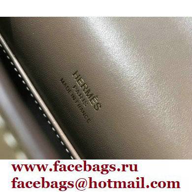 Hermes Mini Kelly 22 Pochette Bag Etoupe in Swift Leather with Gold Hardware