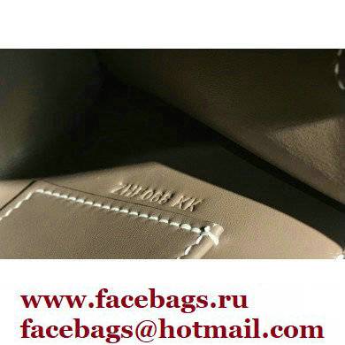 Hermes Mini Kelly 22 Pochette Bag Etoupe in Swift Leather with Silver Hardware