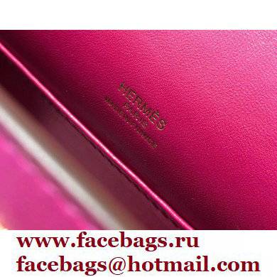 Hermes Mini Kelly 22 Pochette Bag Rose Purple in Swift Leather with Gold Hardware