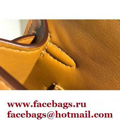 Hermes Mini Kelly 22 Pochette Bag Sesame in Swift Leather with Gold Hardware