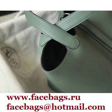 Hermes Picotin Lock 18/22 Bag Almond Green with Silver Hardware