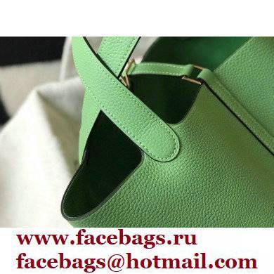 Hermes Picotin Lock 18/22 Bag Avocado Green with Gold Hardware