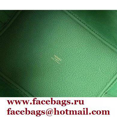 Hermes Picotin Lock 18/22 Bag Avocado Green with Gold Hardware