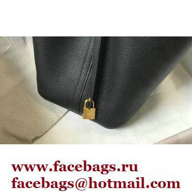 Hermes Picotin Lock 18/22 Bag Black with Gold Hardware