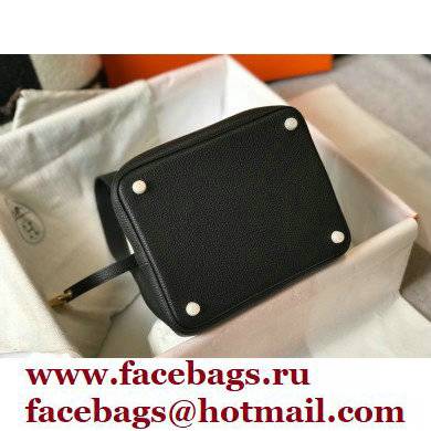 Hermes Picotin Lock 18/22 Bag Black with Gold Hardware