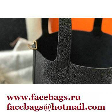 Hermes Picotin Lock 18/22 Bag Black with Gold Hardware