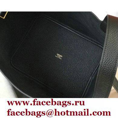 Hermes Picotin Lock 18/22 Bag Black with Gold Hardware