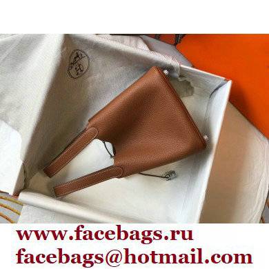 Hermes Picotin Lock 18/22 Bag Brown with Silver Hardware