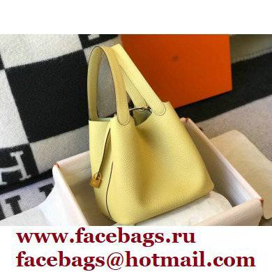 Hermes Picotin Lock 18/22 Bag Light Yellow with Gold Hardware