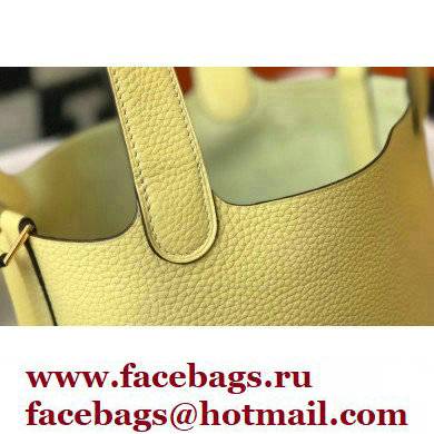 Hermes Picotin Lock 18/22 Bag Light Yellow with Gold Hardware