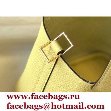 Hermes Picotin Lock 18/22 Bag Light Yellow with Gold Hardware