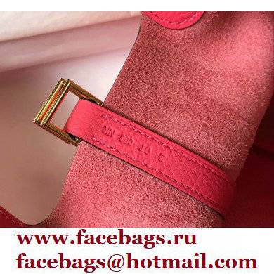 Hermes Picotin Lock 18/22 Bag Rouge Pink with Gold Hardware