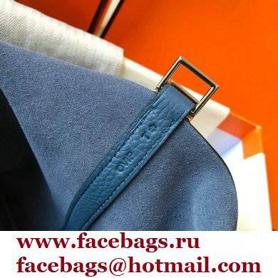 Hermes Picotin Lock 18/22 Bag Royal Blue with Silver Hardware