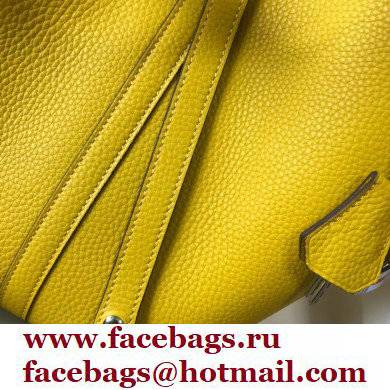 Hermes Picotin Lock 18/22 Bag Yellow with Silver Hardware