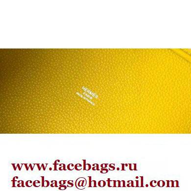 Hermes Picotin Lock 18/22 Bag Yellow with Silver Hardware