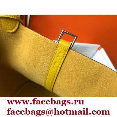 Hermes Picotin Lock 18/22 Bag Yellow with Silver Hardware