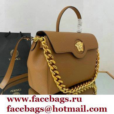 Versace La Medusa Large Handbag Caramel 2021