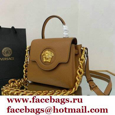 Versace La Medusa Small Handbag Caramel 2021