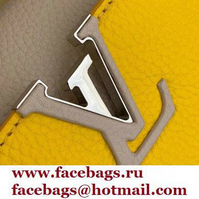 louis vuitton Capucines Mini bag m57520 yellow/nude pink