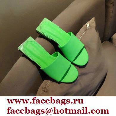 Balenciaga Squared Heel 2.5cm Box Sandals Logo Back Green 2021