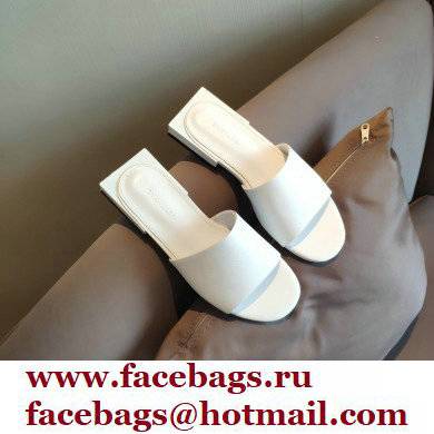 Balenciaga Squared Heel 2.5cm Box Sandals Logo Back White 2021