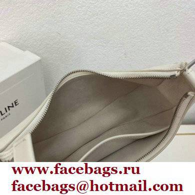 Celine Medium Ava Bag White in Smooth Calfskin with Celine Print