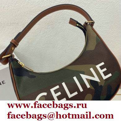 Celine Medium Ava Bag in Canvas with Camouflage and celine print