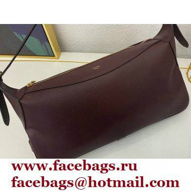 Celine Medium Romy Bag Burgundy in Supple Calfskin