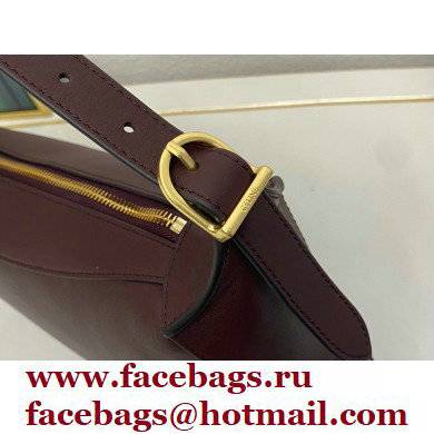 Celine Medium Romy Bag Burgundy in Supple Calfskin