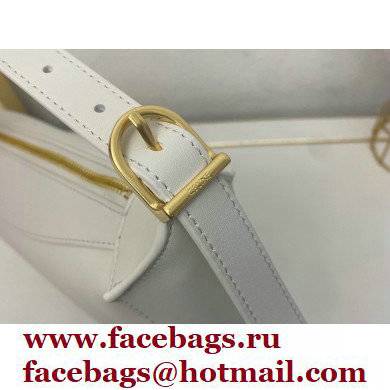 Celine Medium Romy Bag White in Supple Calfskin