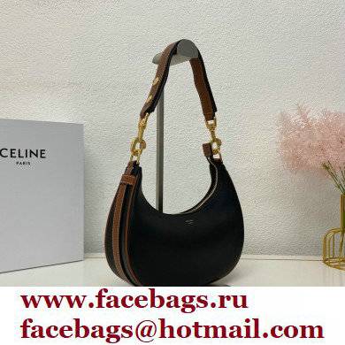 Celine Medium Strap Ava Bag Black in Smooth Calfskin