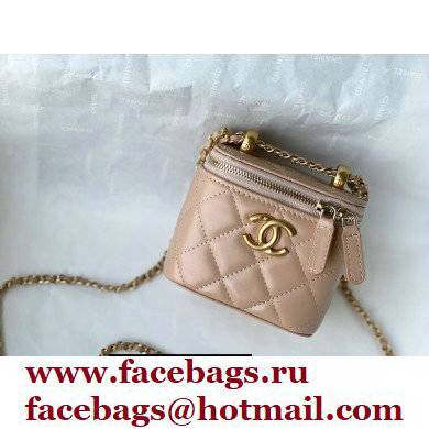 Chanel Calfskin Small Vanity with Chain Bag AP2292 Beige 2021