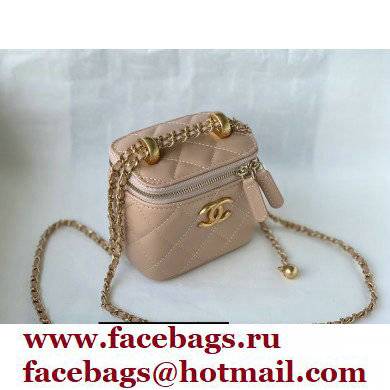 Chanel Calfskin Small Vanity with Chain Bag AP2292 Beige 2021