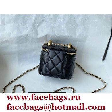 Chanel Calfskin Small Vanity with Chain Bag AP2292 Black 2021