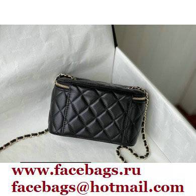 Chanel Camellia Small Vanity with Chain Bag Black 2021