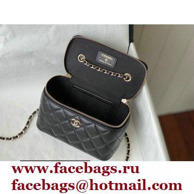 Chanel Camellia Small Vanity with Chain Bag Black 2021