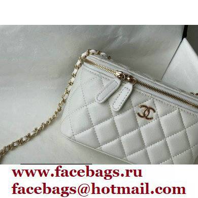 Chanel Camellia Small Vanity with Chain Bag White 2021