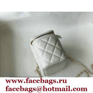 Chanel Camellia Small Vanity with Chain Bag White 2021