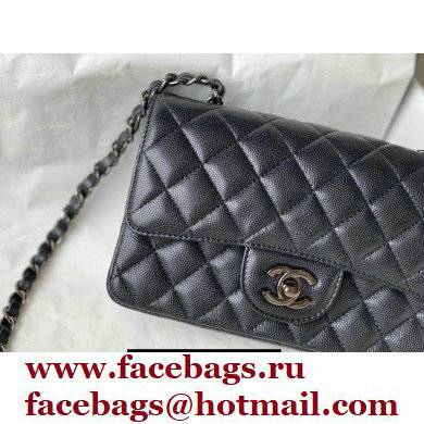 Chanel Caviar Leather Small Classic Flap Bag A1116 So Black