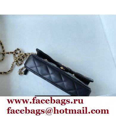 Chanel Charms Clutch With Chain Bag Black 2021