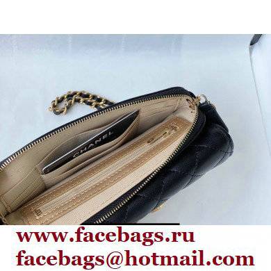 Chanel Charms Clutch With Chain Bag Black 2021