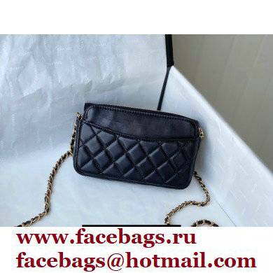 Chanel Charms Clutch With Chain Bag Black 2021