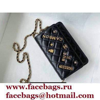 Chanel Charms Wallet on Chain WOC Bag Black 2021