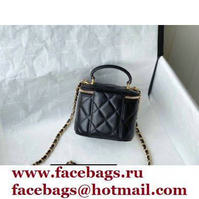 Chanel Lambskin Small Vanity with Chain Bag AP2198 Black 2021