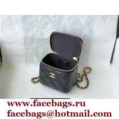 Chanel Lambskin Small Vanity with Chain Bag AP2198 Black 2021